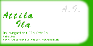 attila ila business card